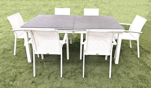 Tlg alu gartenmöbel set - 7-tlg.,