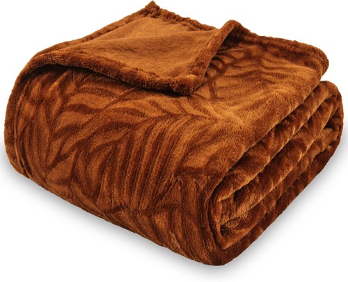 Fleecedecke flanell karamell - fleecedecke,