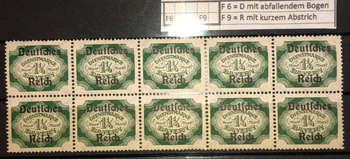 Deutsches reich dienstmarke - deutsches,