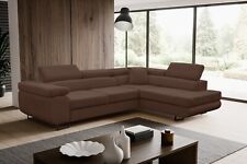 Ecksofa mit Schlaffunktion und Bettkasten, L-Form Eckcouch - Rechts Jerry