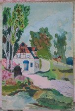 Foto AK 1909 K.Braun Maler