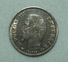 Silber/Silver Frankreich/France Napoleon III Tête nue 1860 A, 20 Centimes VZ/XF