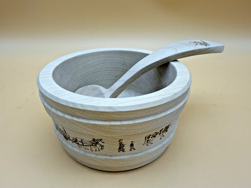Holz zuckerdose mit löffel - zuckerdose,