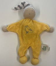 ALANA DM gelb WICHTEL ZWERG Puppe Püppchen Schmusetuch Kuscheltuch Schnuffeltuch