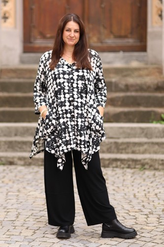 Akh lagenlook jersey bluse - jersey,