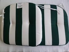 Ikea Garten Sitz Stuhl Polster Auflagen Radamsö Tuvorna grün-weiss Blockstreifen