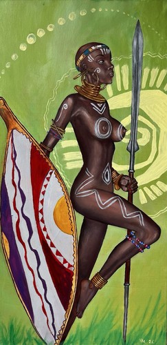 ölgemälde lion huntress - Ölgemälde, „lion