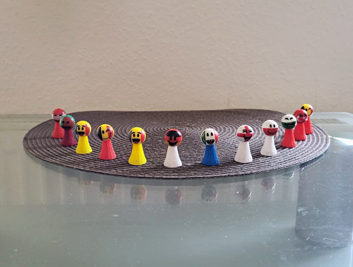 Flaggenmännchen mensch - flaggenmännchen, (mensch