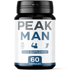 PEAK MAN – 60 Vegane Kapseln | Pflanzliche Power für Männer