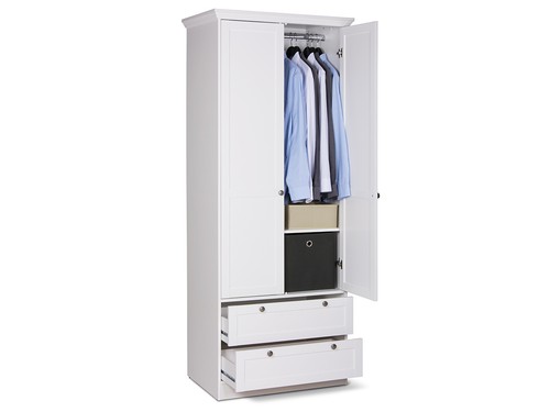Kleiderschrank landsted weiß - kleiderschrank,
