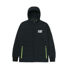 Caterpillar Tech Hybrid Jacke schwarz Coldblocker Logo am linken Bizeps, reflektierend