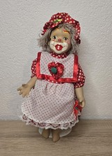 Porzellan Clown Puppe 34 cm