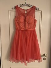 Knielanges Lachsfarbenes Ballkleid *TOP Zustand* (Größe M aber eher S)