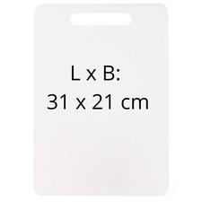 Brettchen Schneidebrett Kunststoff Obst Kartoffeln Gemüse Brett Groß 31 x 21 cm