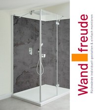 Duschrückwand Alu Sichtbeton Duschrückwände Einzel und Ecklösung Fliesenersatz