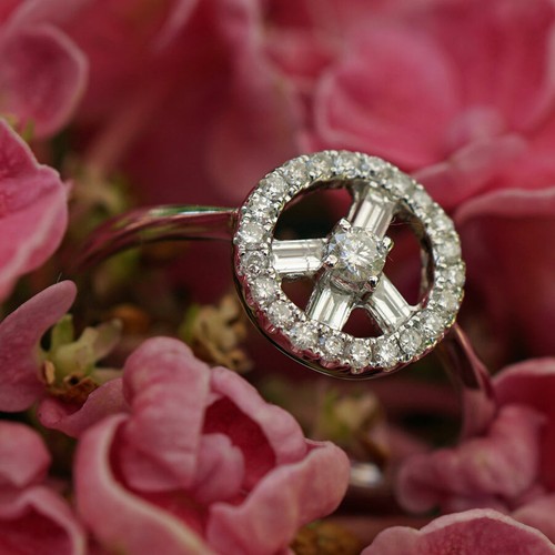 Diamant brillant ring 750er - brillant,