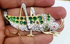 Smaragd rubin pave diamant - rubin, &pave