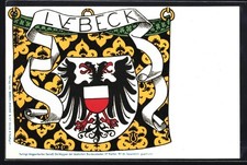 Lübeck wappen mit adler und - mit,