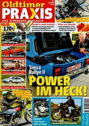 Oldtimer praxis 2018 simca - oldtimer,