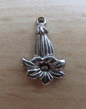 Anhänger Bettelarmband Silber  -  Enzianblüte