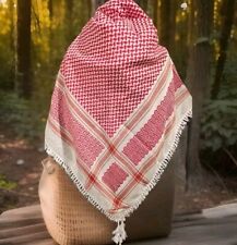 Rotes palästinensisches Kufiya. 100 % Baumwolle. dichte Baumwolle