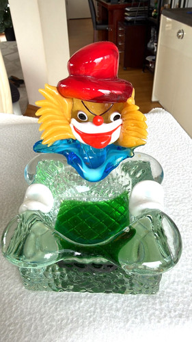 Große glas statue clown - glas,