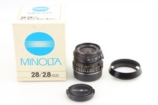 Box [Top Mint mit Haube] Minolta M-Rokkor 28mm f/2.8 für CL CLE Leica M aus...