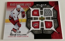 NHL Card-Justin Williams-Jersey Black Diamond 2007/08-Carolina
