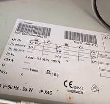 Brötje Gas Heiztherme WHS 10