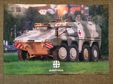 BUNDESWEHR POSTER "GTK-BOXER SANITÄTSFAHRZEUG", (ca. : 28 x 42cm)