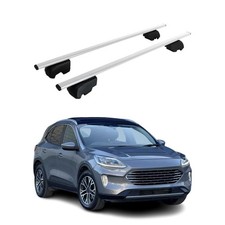 Dachträger Grundtäger für Ford Kuga mk3 2019-2025 75kg Metall Silber 2 tlg