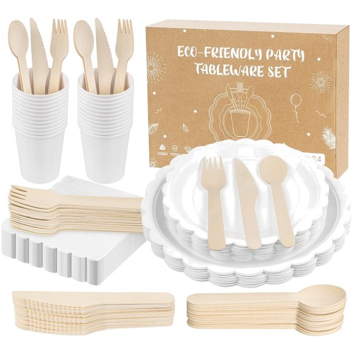 Pappteller set partygeschirr - pappteller,