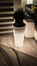 Beleuchteter Blumenkübel  LED Blumentopf Ø 37cm Höhe 53 cm Wohnraumbeleuchtung 