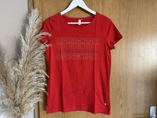 QS By s.Oliver Damen T-shirt ~ Gr. M ~ Rot mit Schriftzug ~ Shirt Top neuwertig