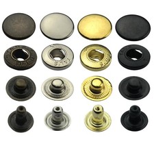 S-Feder Duckknöpfe Knöpfe Snaps Buttons Druckknopf  nähfrei 5, 25 , 50 Sets