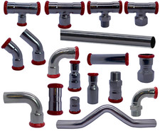 Pressfitting C Stahl Rohr für Heizung Rohr M Kontur 15 18 22 28 35 mm C-Stahl