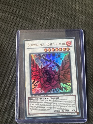 Schwarzer rosendrache - yu-gi-oh,