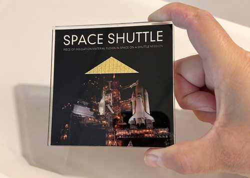 Space shuttle flown - shuttle, artifact