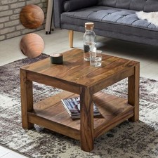 FineBuy Couchtisch Massivholz