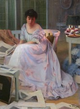 Französische öl gemälde