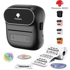 Phomemo M220 Label Maker Bluetooth Aufkleber Drucker 3“ Barcode Etikettendrucker