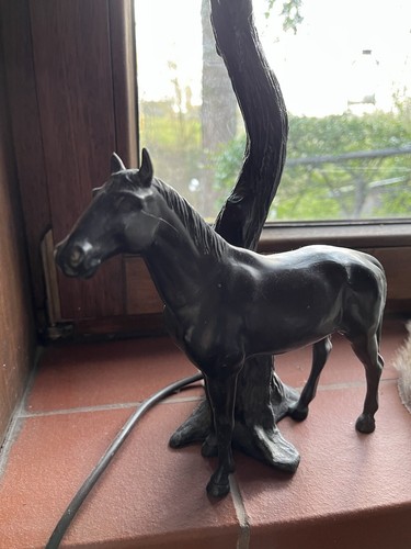 Bronze lampe pferd - lampe,