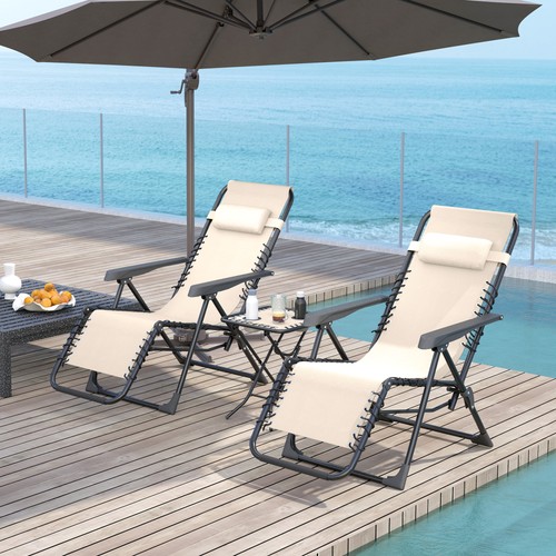 Outsunny gartenliege set - outsunny,