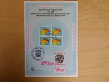 DDR - Gedenkblatt: Briefmarken