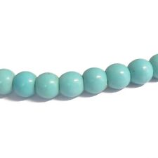 Howlith Perlen rund ca.  5,5 mm Farbe türkis ca. 70 Stück nenad-design E088