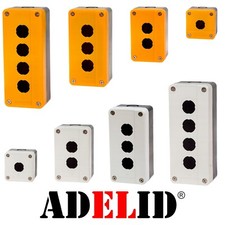 Aufbaugehäuse 22mm Drucktaster Taster Schalter Leuchtmelder Aufputz 1-4Fach IP65