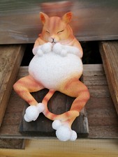 Schlafende dicke Katze