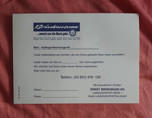 Original rechnungsblock ernst - original,