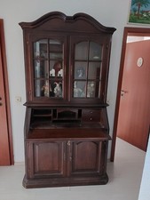 Schrank mit Sekretär und Vitrine ca 110 cm breit, ca. 220 cm hoch, ca.45 cm tief