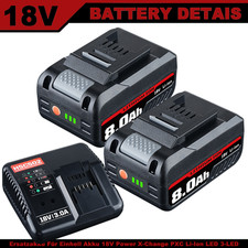 2x 8,0Ah Akku Für Einhell 18V Ersatzakku POWER X-CHANGE Lithium PXC Batterien